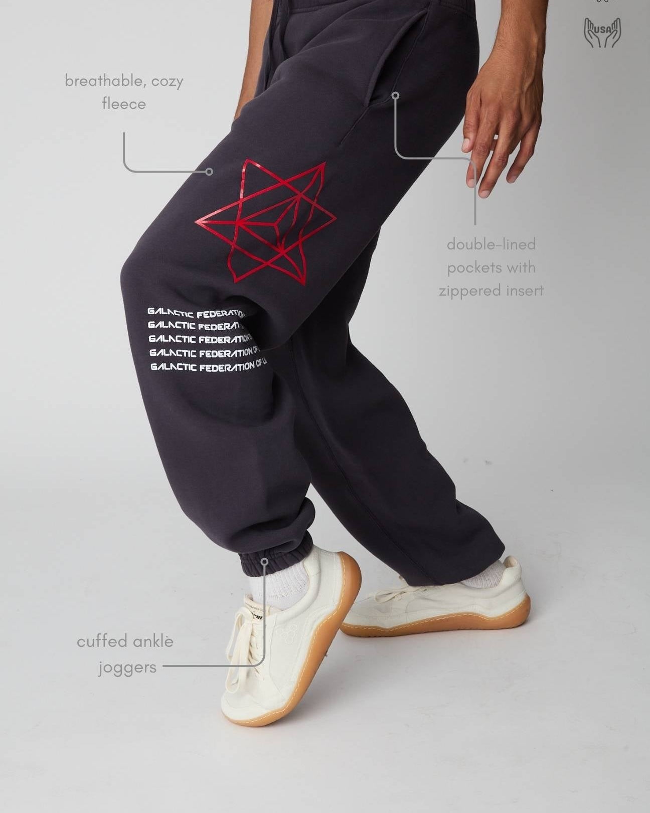 Hyper Galactic Sweatpants in Space Glow - GFL