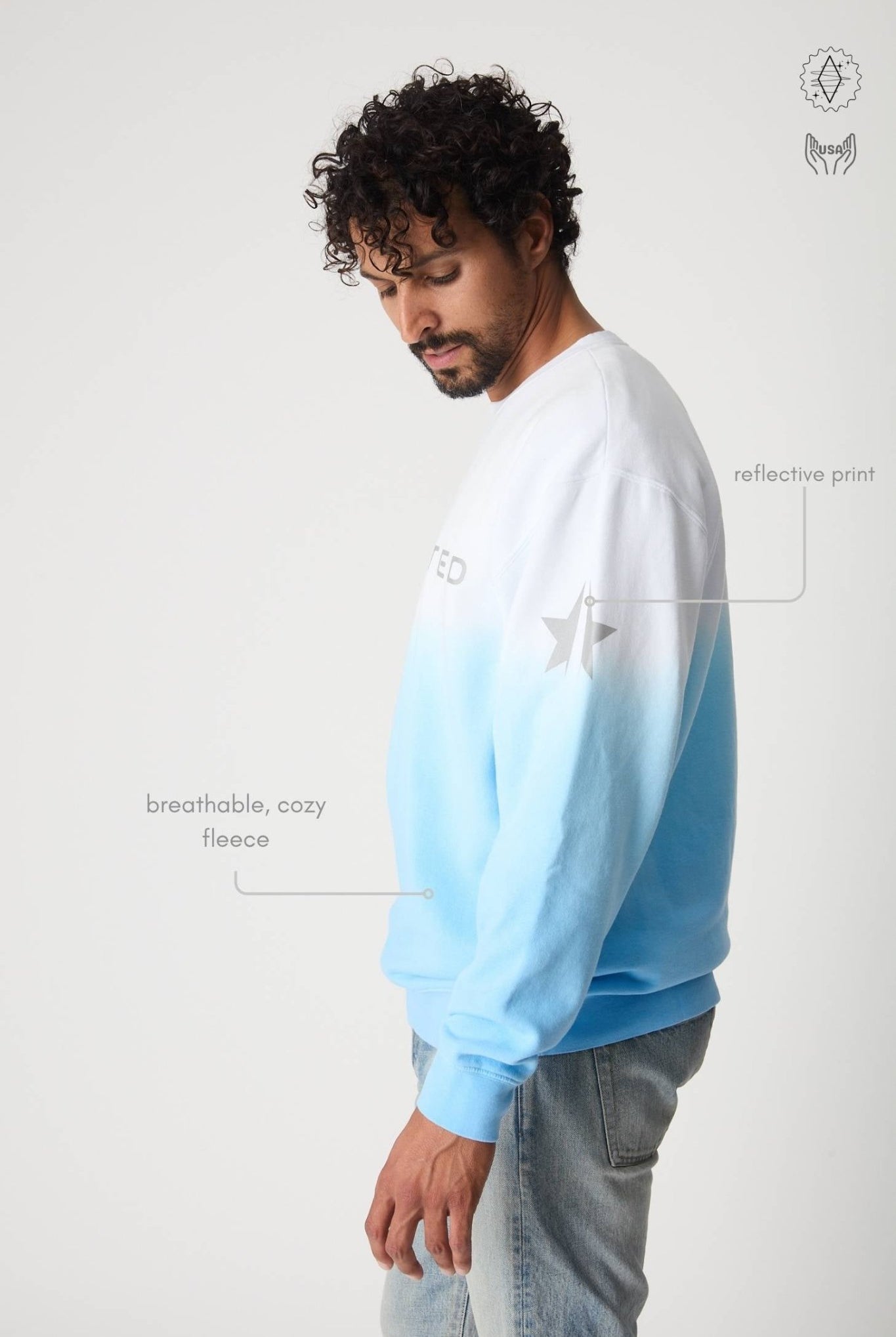 Illuminated Crewneck in Atmosphere - GFL