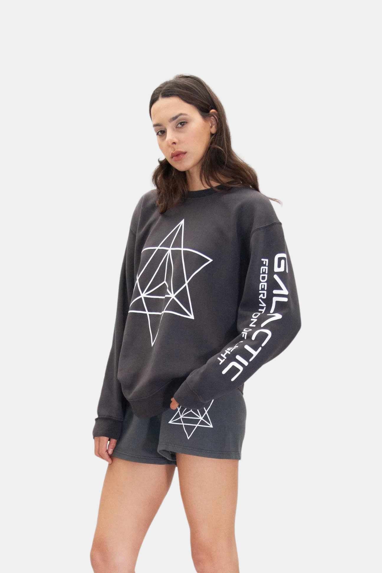 Merkaba Sweatshirt in Space Glow - GFL
