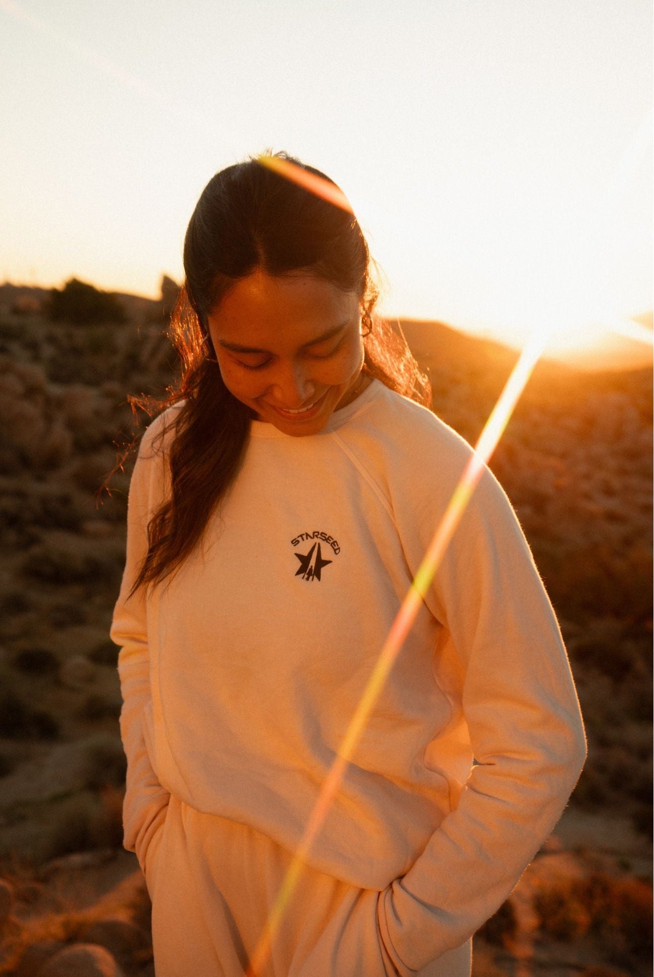 Women's Starseed Sweatshirt in Bone - GFL