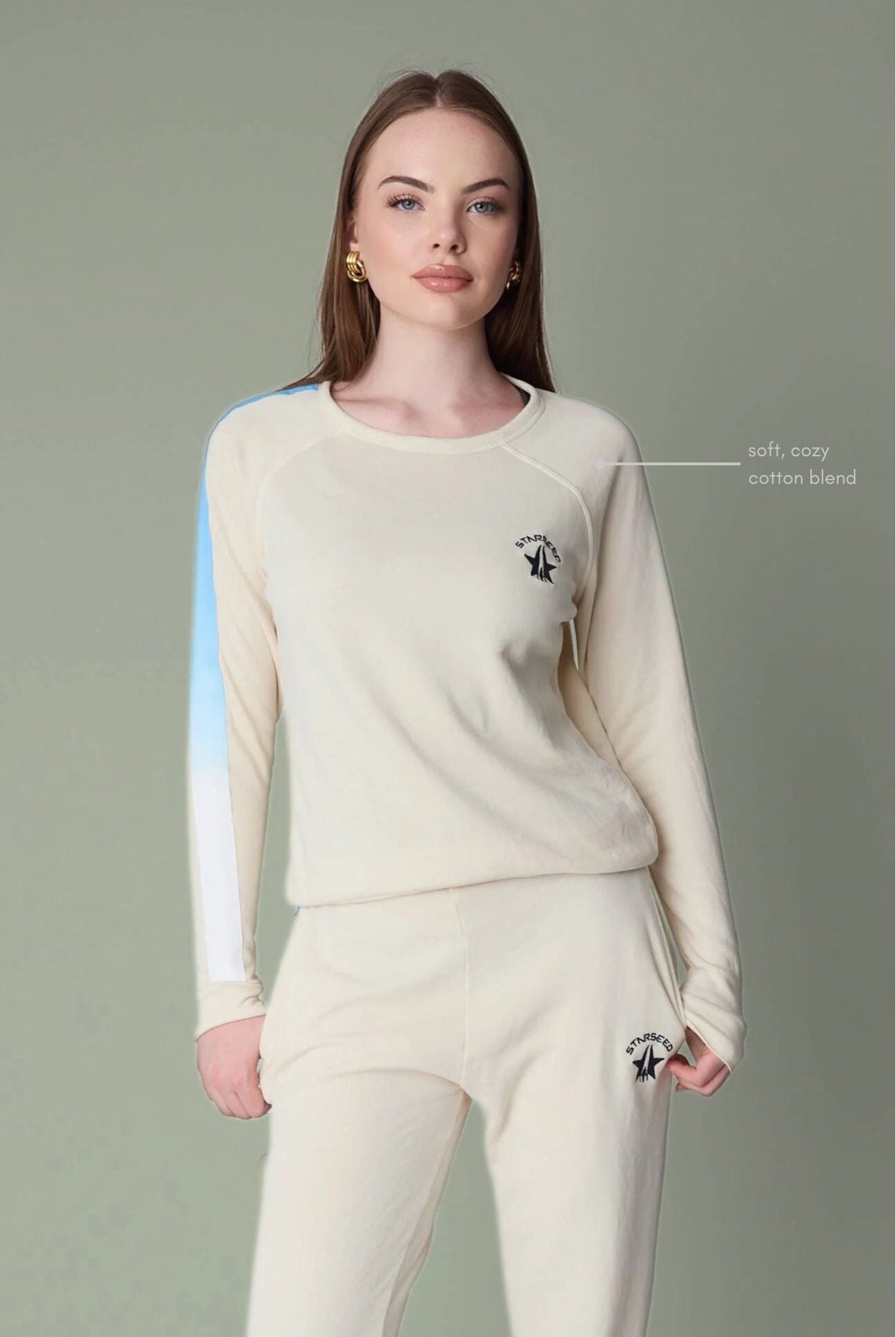 Women's Starseed Sweatshirt in Bone - GFL
