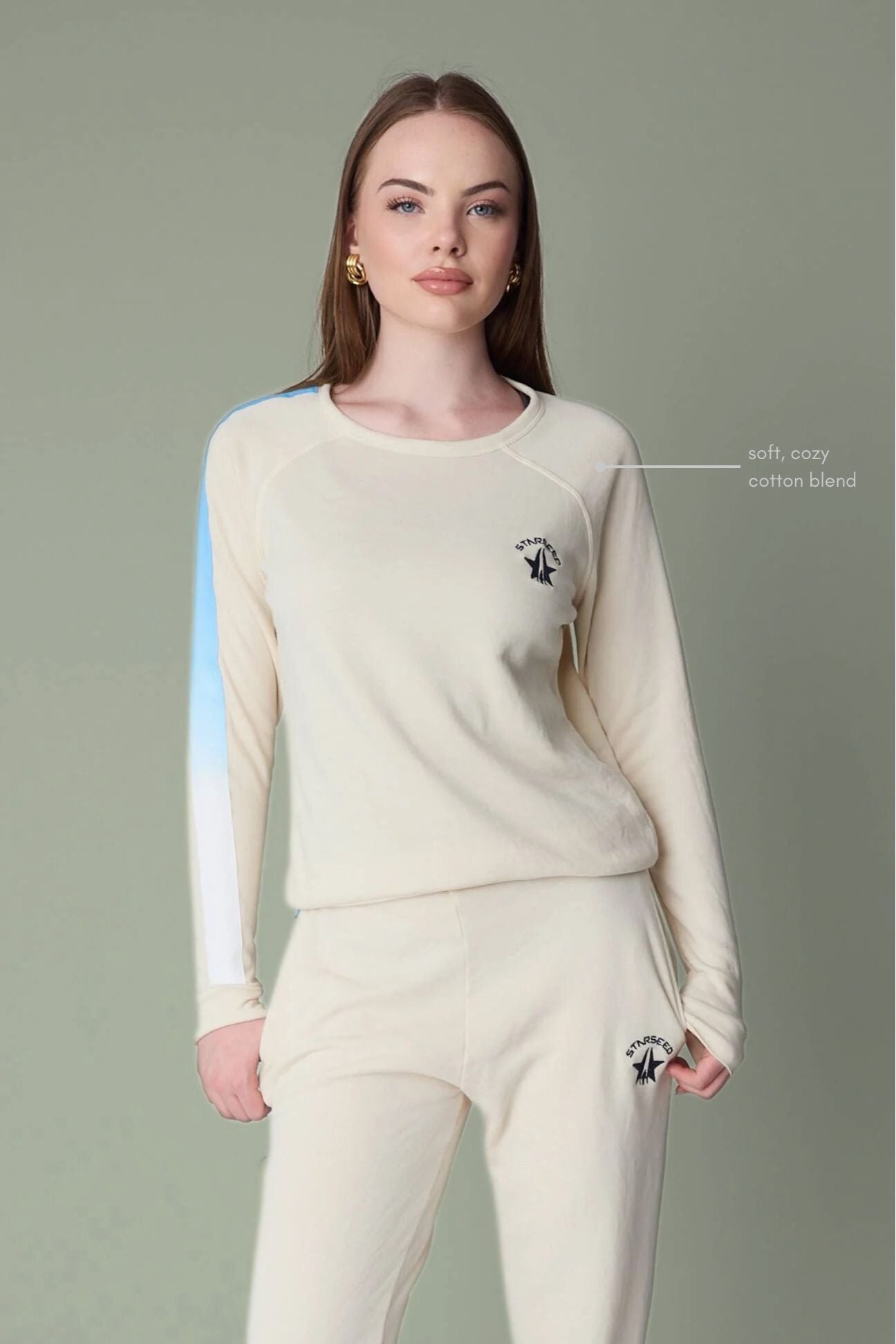 Women's Starseed Sweatshirt in Bone - GFL
