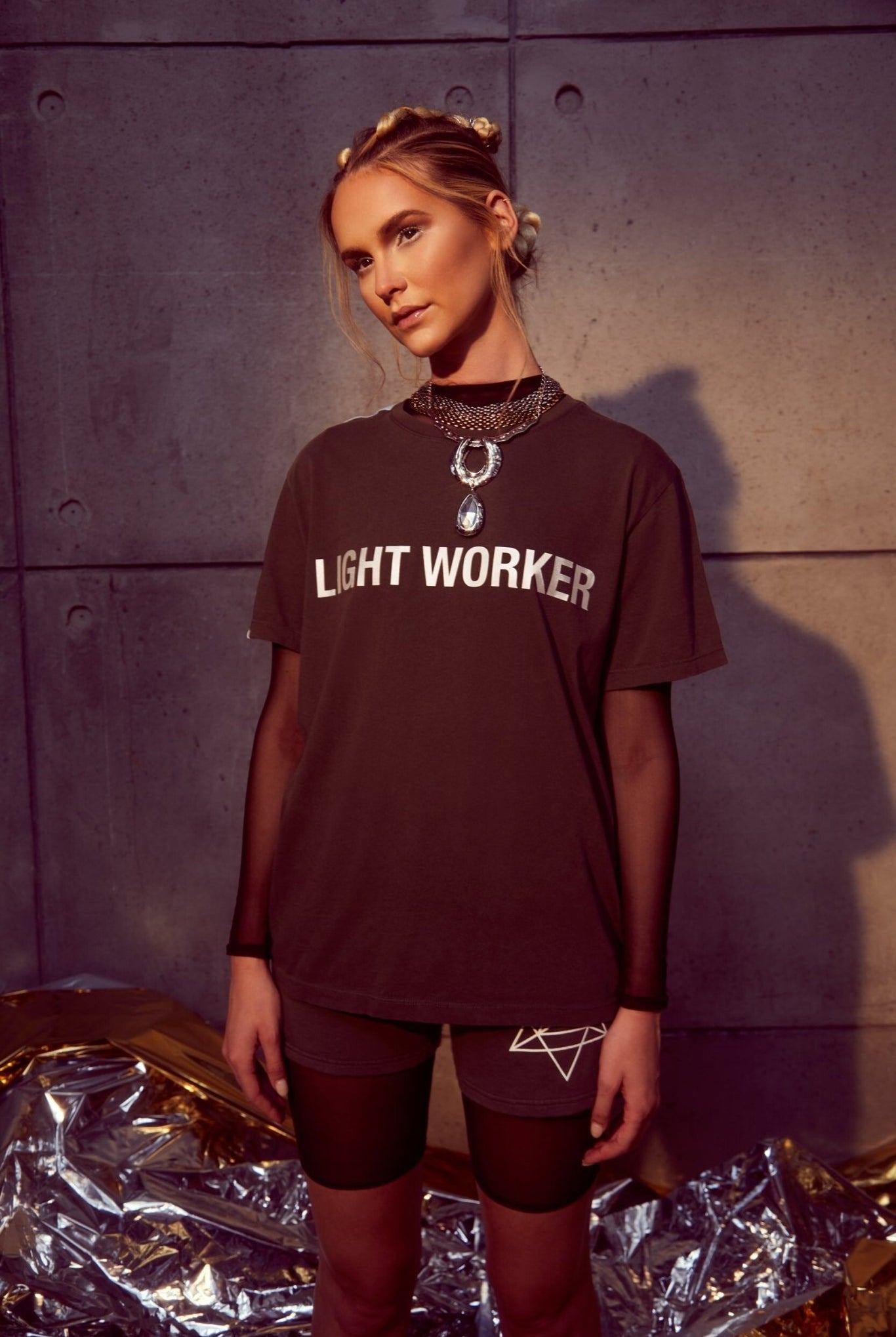 Light Worker T-Shirt in Space Glow - GFL