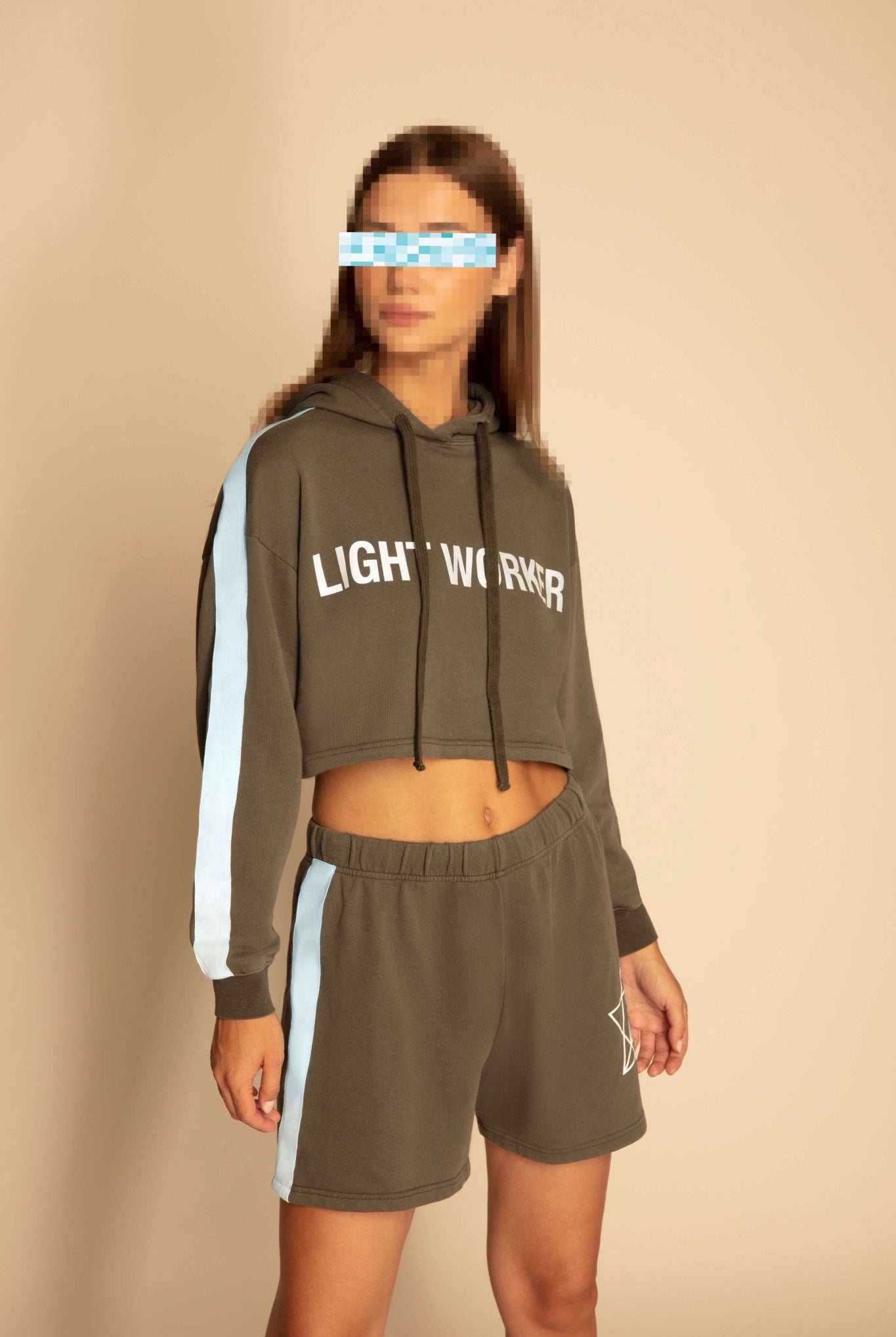 Women's Light Worker Cropped Hoodie in Caladan - GFL
