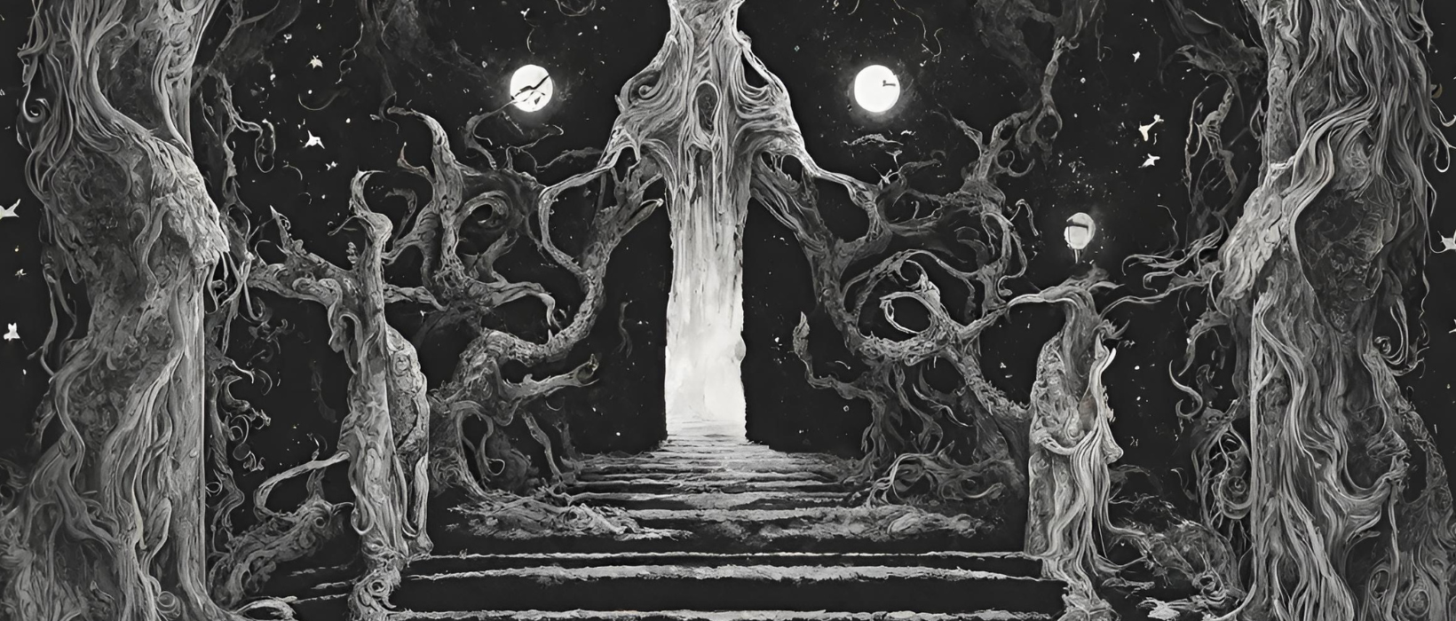 Dark Night of the Soul in black and white