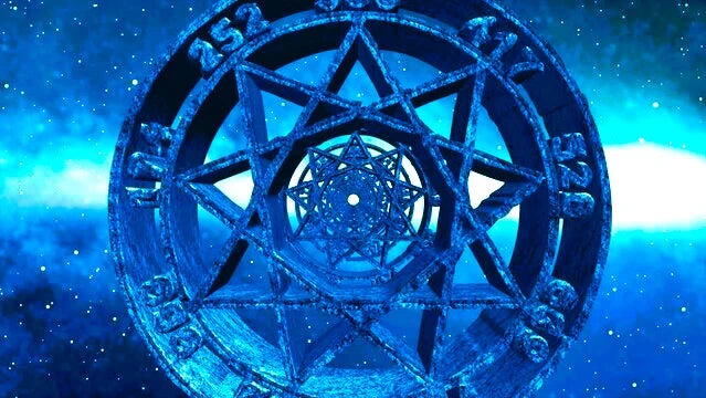 Solfeggio frequencies shown on a wheel