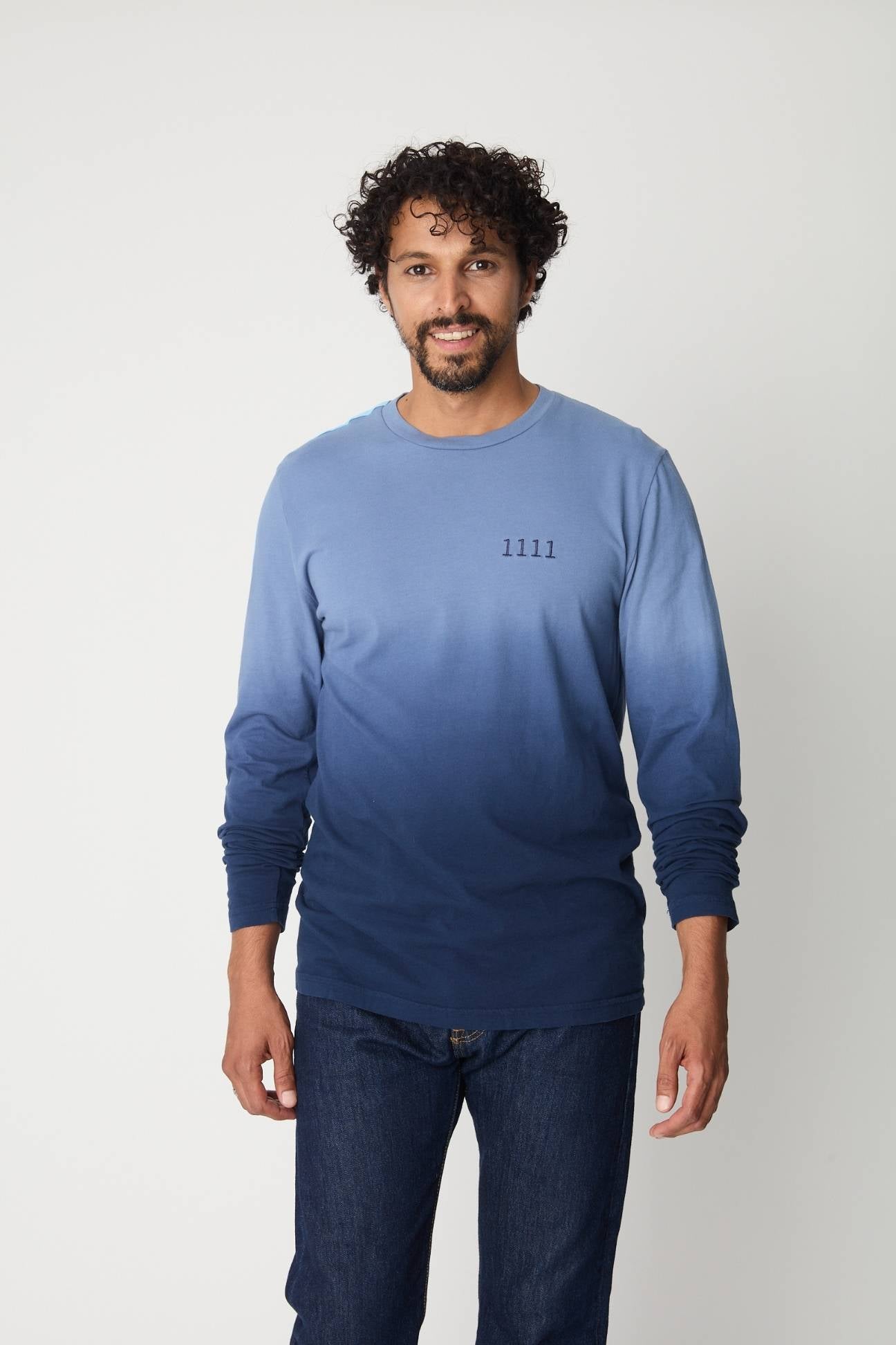 1111 Long Sleeve T-Shirt in Storm