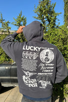 777 Angel Number Hoodie – Organic Cotton Fleece in Asteroid - GFL