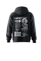 777 Angel Number Hoodie – Organic Cotton Fleece in Asteroid - GFL