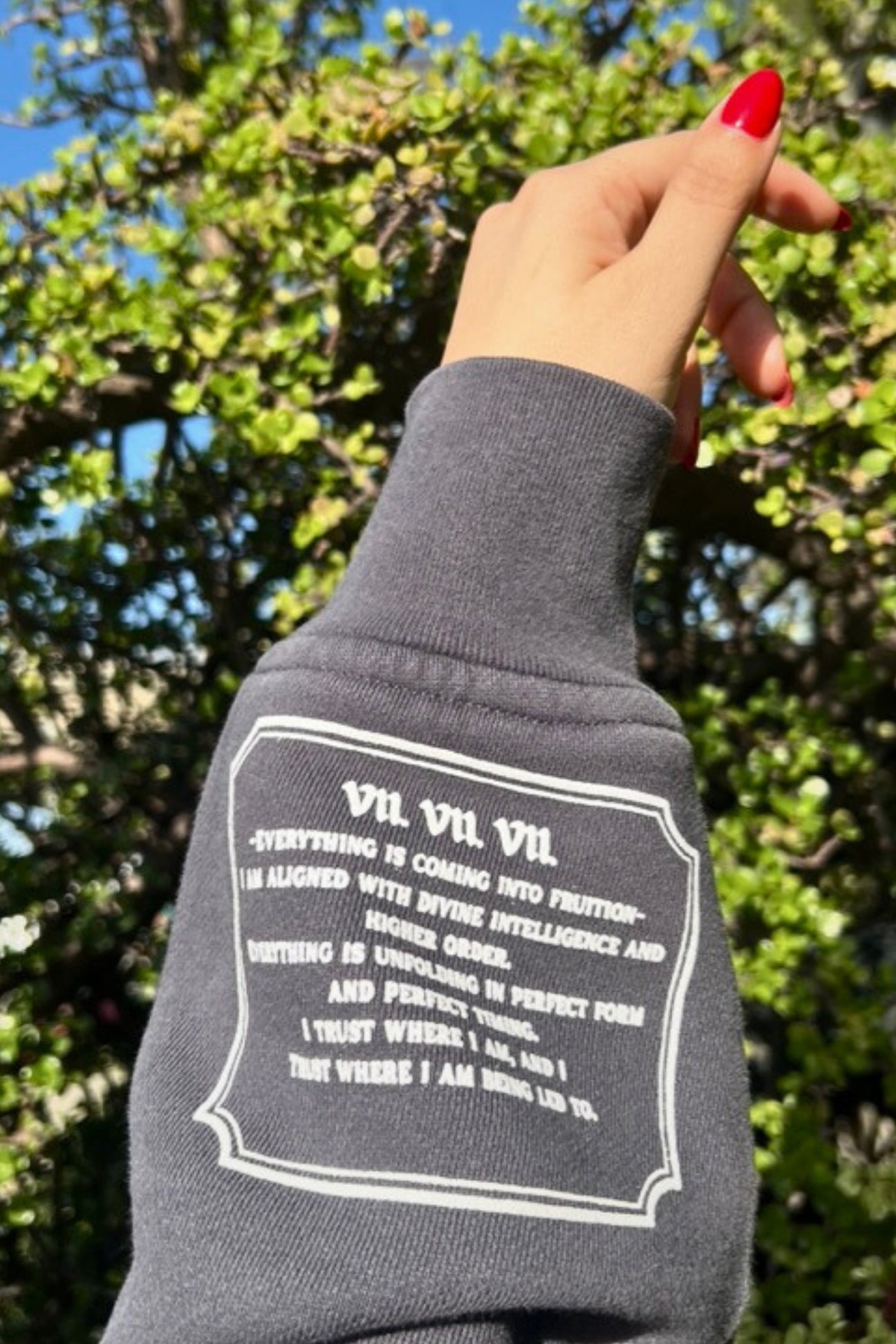 777 Angel Number Hoodie – Organic Cotton Fleece in Asteroid - GFL