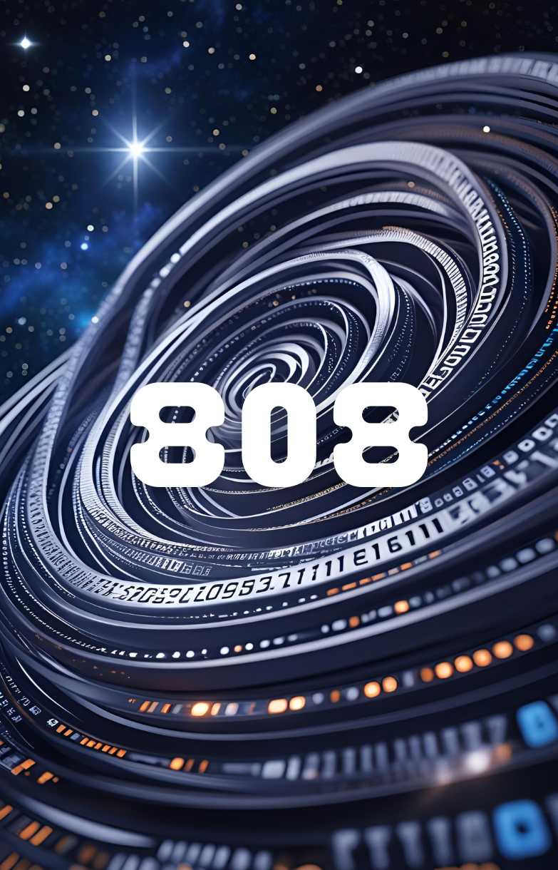 Galactic codes exhibiting 808 on celestial gear