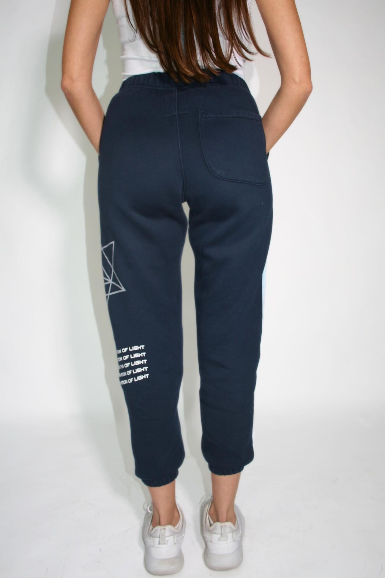 Hyper Galactic Sweatpants in Deep Sea