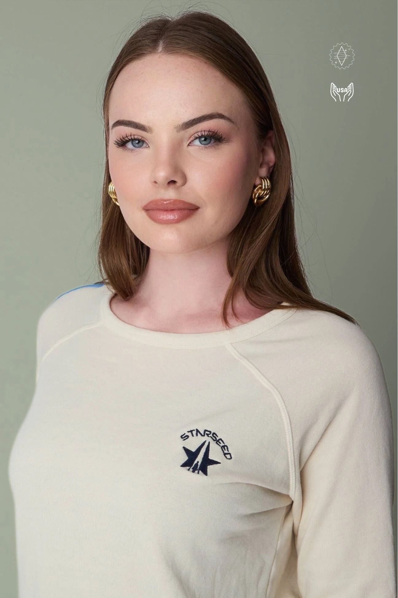 Women's Starseed Sweatshirt in Bone