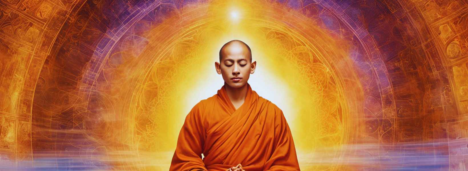 ascended master meditating and reaching nirvana 