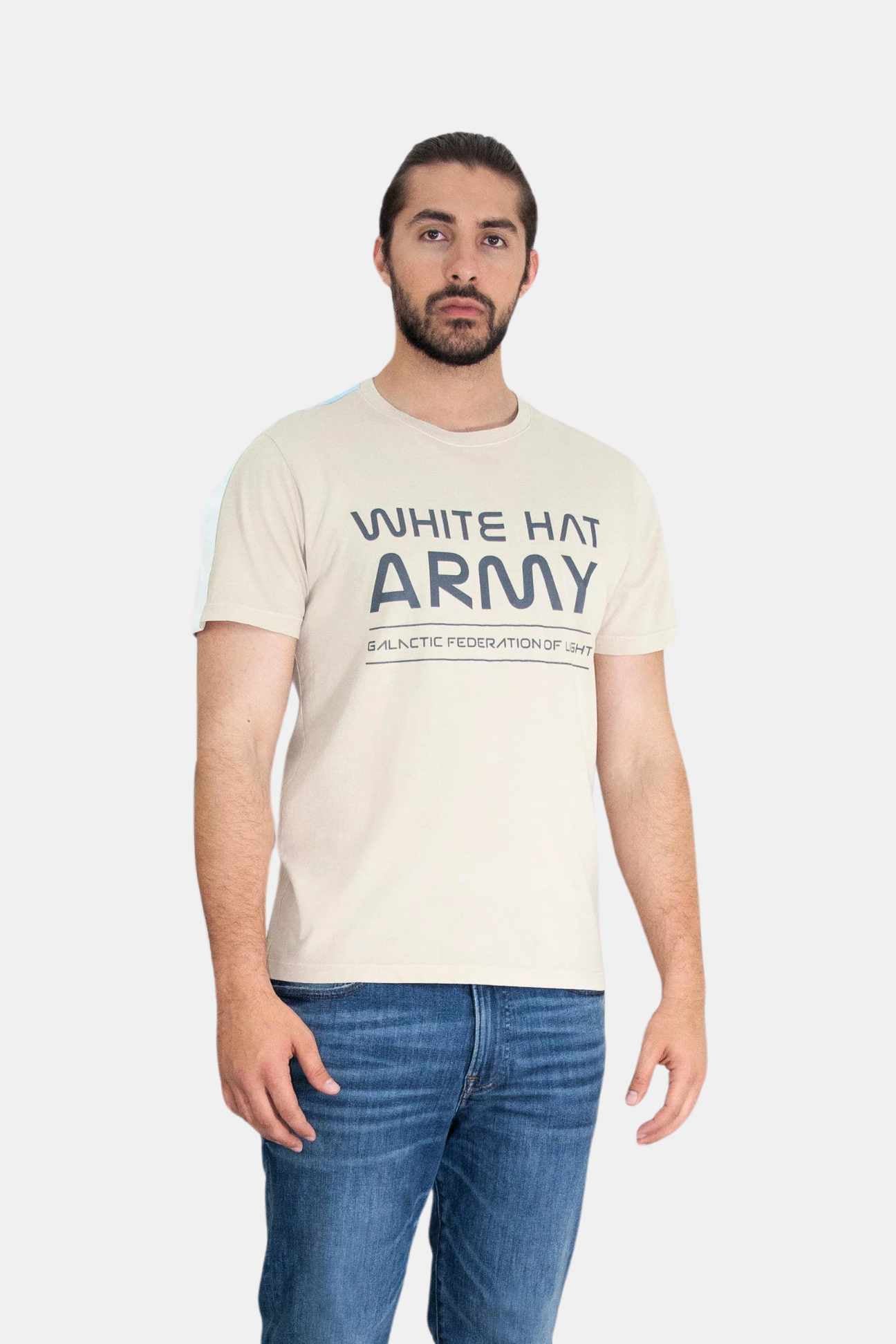 White Hat Army T-Shirt in Dune - GFL
