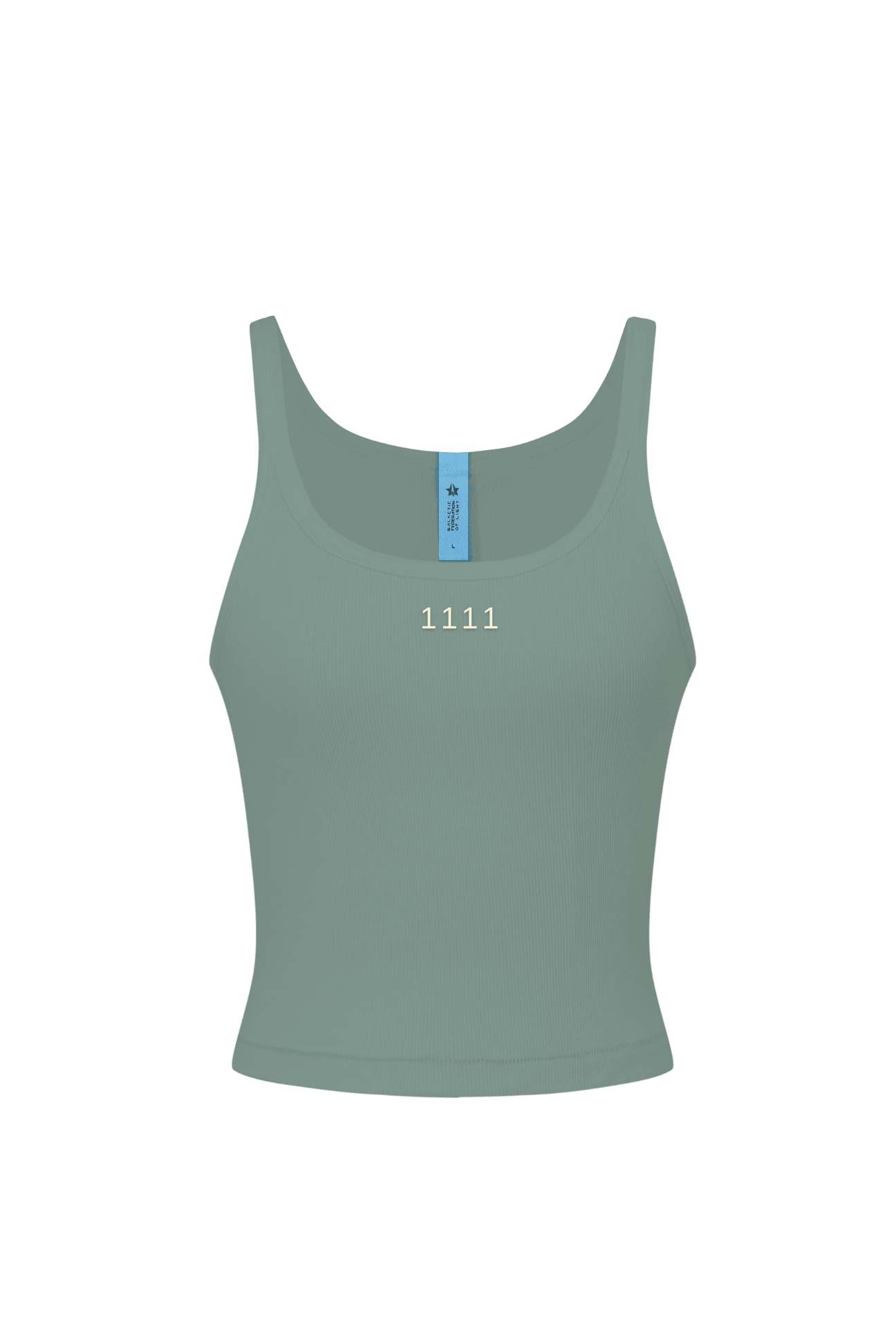 Women's 1111 Cropped Tank in Sage - GFL