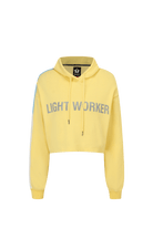 Women's Light Worker Cropped Hoodie in Aura - GFL