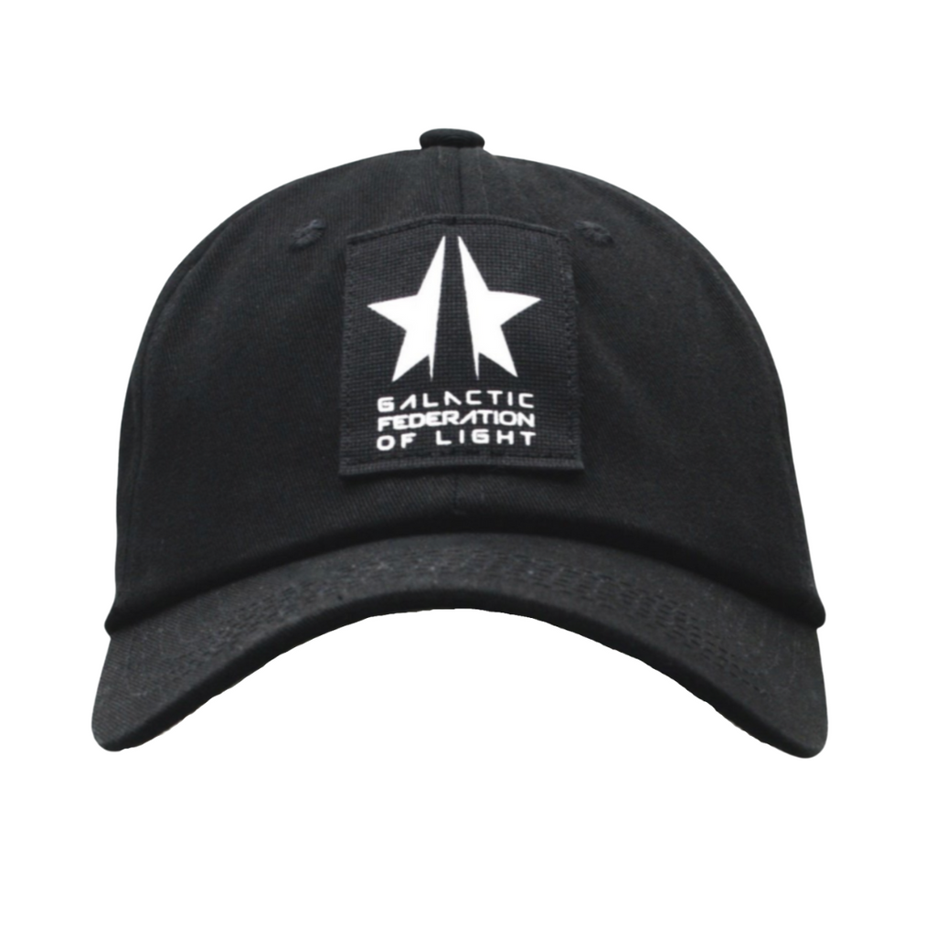 A GFLApparel black hat with a white star on it.