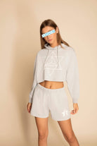 Women's Star Shorts in Galactic Gray - GFL